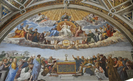 Rafael, Disputa do Santíssimo Sacramento, 1510. imagem-representativa-eros